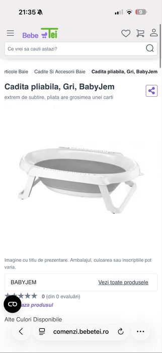 Cadita pentru bebe
