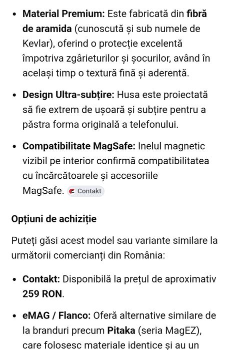 Vând husa NOUĂ  carbon iphone 15 pro max
