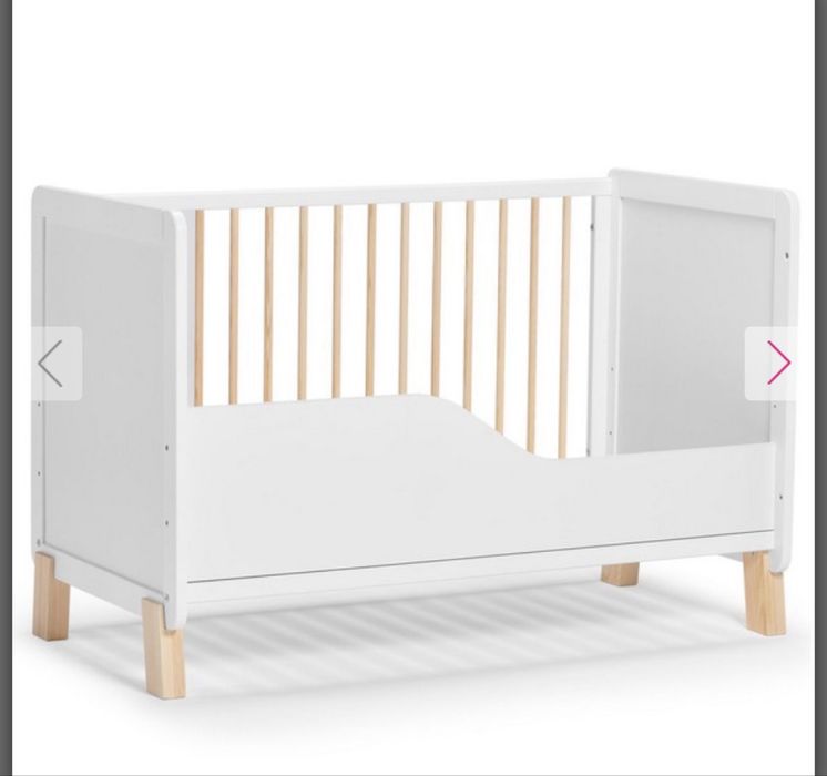 Дървена кошара Kinderkraft с матрак