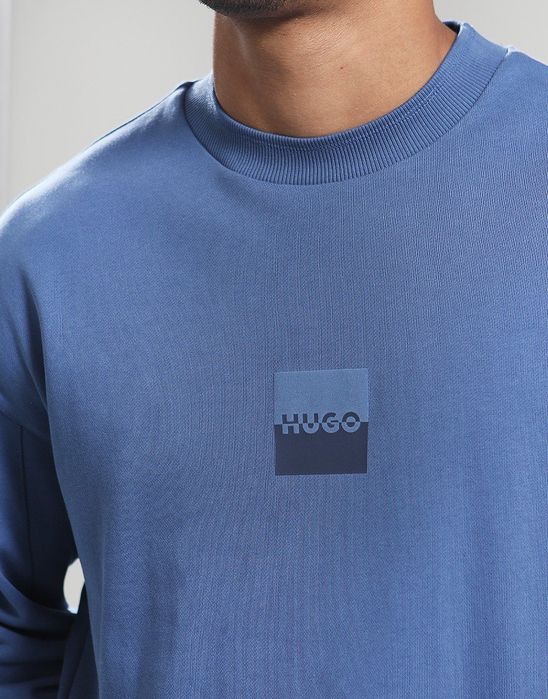 Hugo Boss Dusplited Sweatshirt оригинално горнище L Бос памучен суичър горно горница