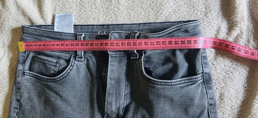 Blugi Jegging C&A Gri Inchis, Marimea 38/40