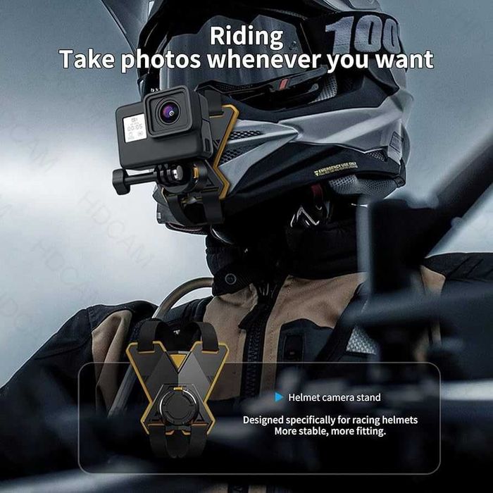 Монтаж за каска за GoPro Hero - DJI - Insta360 - GARV Chin Magnetix