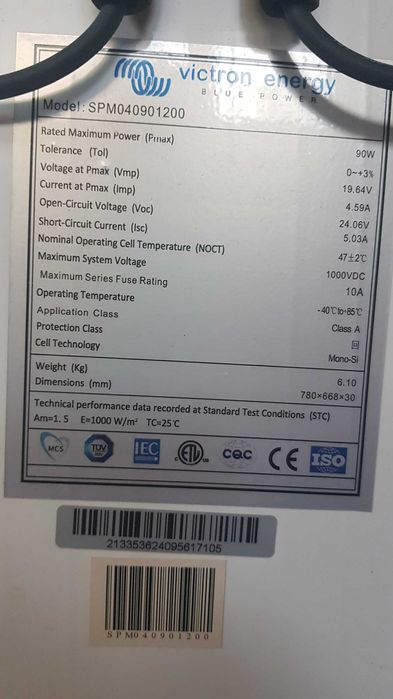 Panou fotovoltaic Victron 90W  24V  8buc