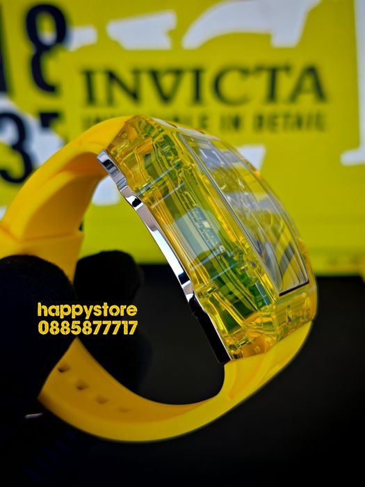 INVICTA Cyclone Yellow 49 mm, Инвикта нов ръчен часовник
