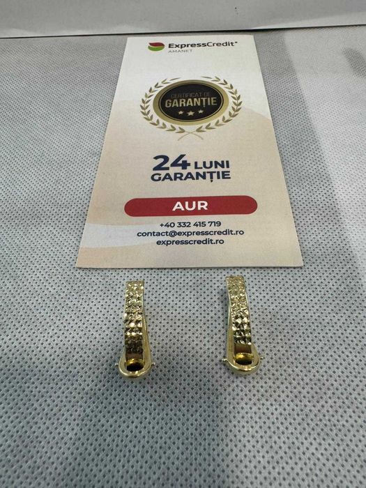 (Ag41) Cercei aur 14K B5812.5 - Certificat de garantie!