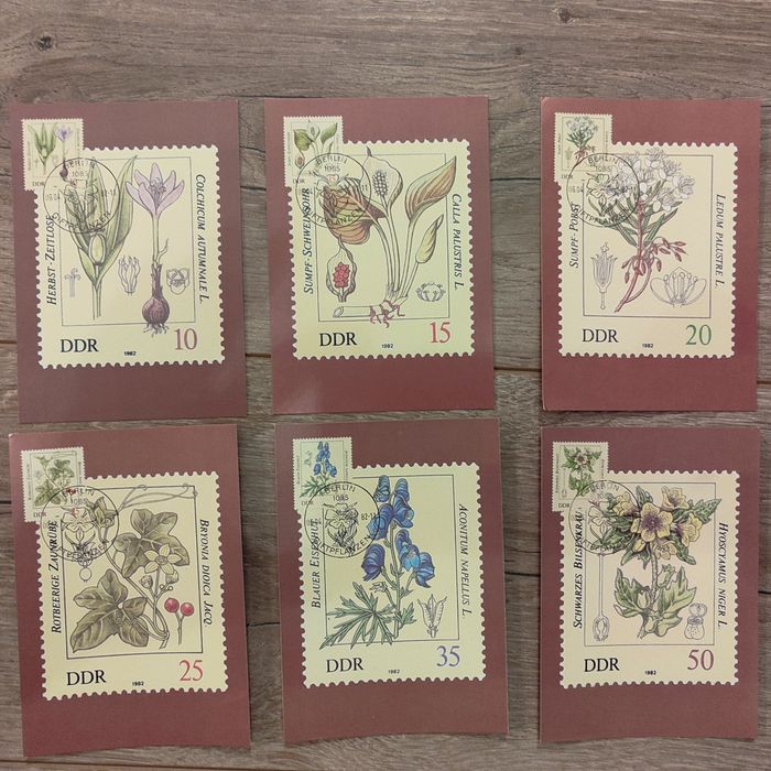 Timbre, maxicărți Germania (RDG)