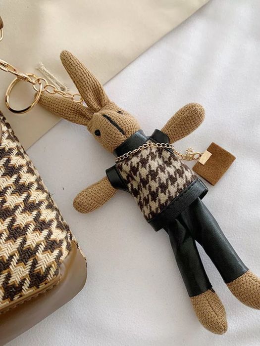 Милый модный брелок-зайчик для сумки