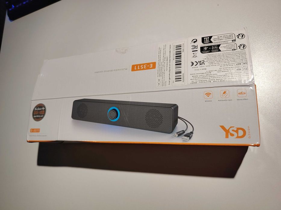 Soundbar PC YSD E-3511, Bluetooth, USB, AUX, Stereo 6W – Nou