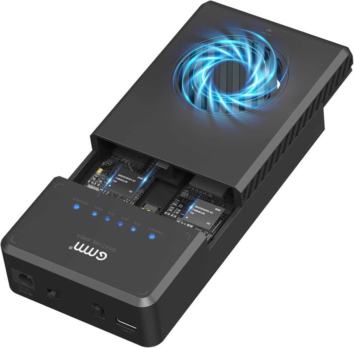 Докинг станция NVMe Clone, 10Gbit/s Dual-Bay Tool-Free USB C към NVME