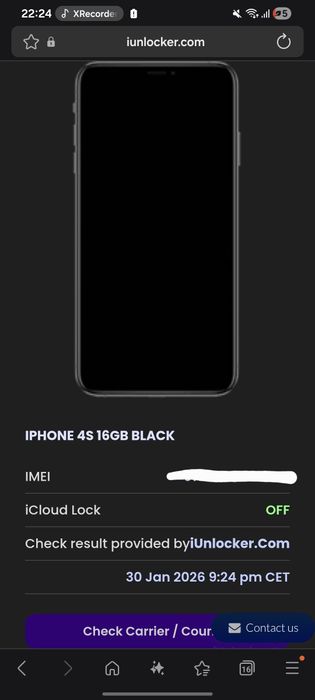 iPhone 4s 16GB Black de piese