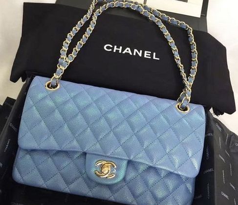 Сумка Chanel голубая