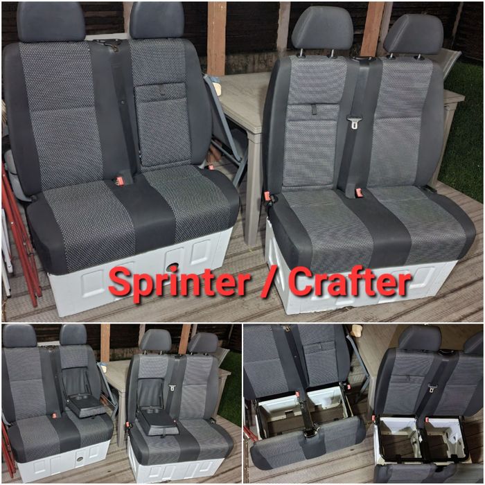 Banchete AUTORULOTA semi rabatabile CAMPER scaun 2 dreapta fața T5 T6