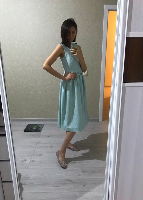 Жаккардовое платье, М