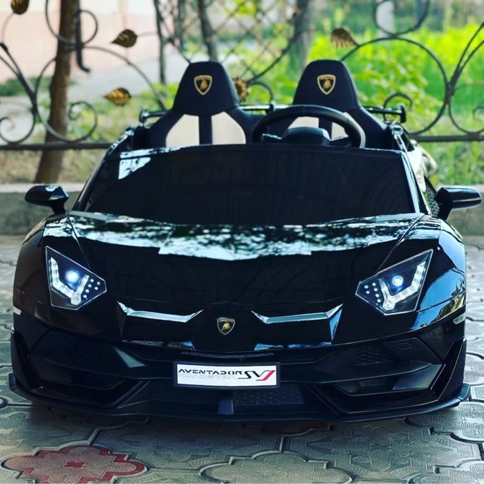 Лицензионный и двухместный Lamborghini детская машина электромобиль