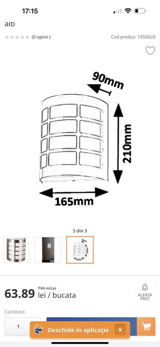 Aplica de perete Rabalux Sevilla 8799