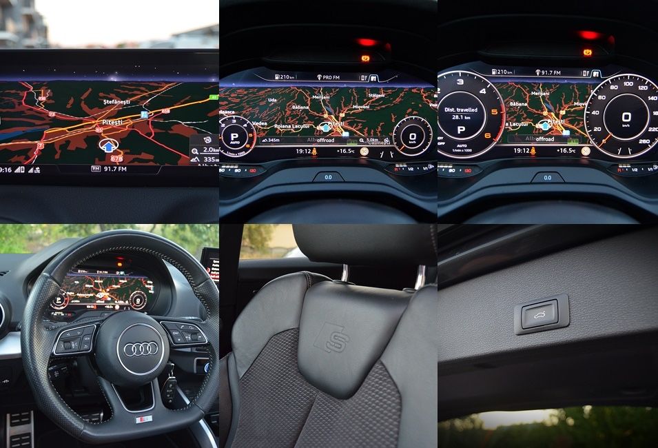 Audi Q2/190cp 4x4/S.Tronic/Panorama/Distronic/Lane Assist.ceasui plasma.S line.rotor19