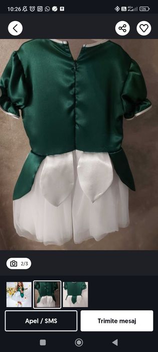 Rochiță ghiocel fetite