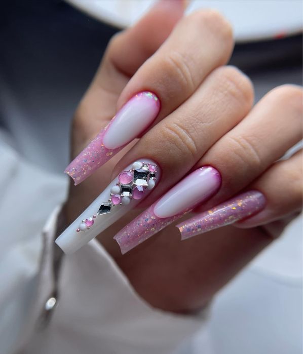 Unghii cu gel / poligel / semi.  La domiciliu