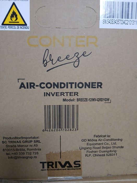 Vând aere condiționate CONTER BREEZE