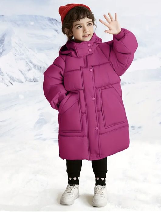 Куртка пальто зимнее для девочек р.130