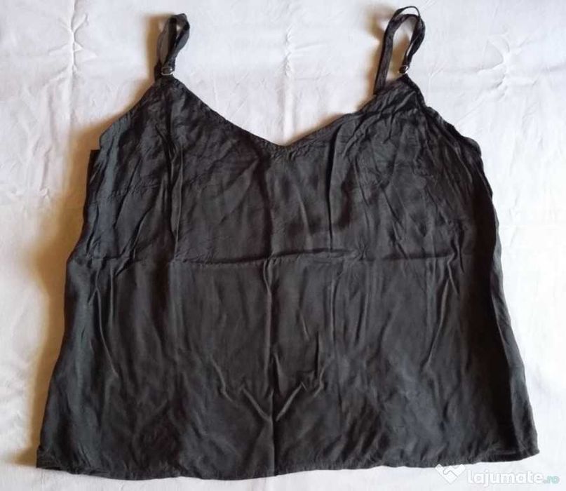 Set Ieftin tricou bumbac gri volane Maiouri Tie Dye negru Ciclam lycra