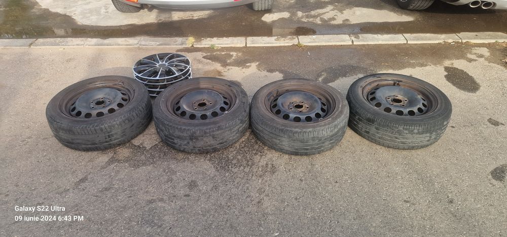 Vand 4 jante golf 4,audi a3,skoda octavia(pana 2004,fabia toate generatile,seat leon1m,toledo,cordoba) 5×100pcd