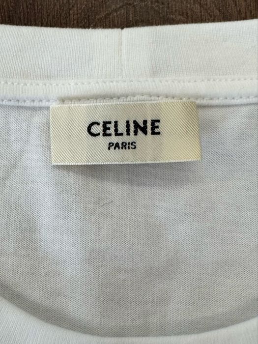 Celine logo T-shirt white