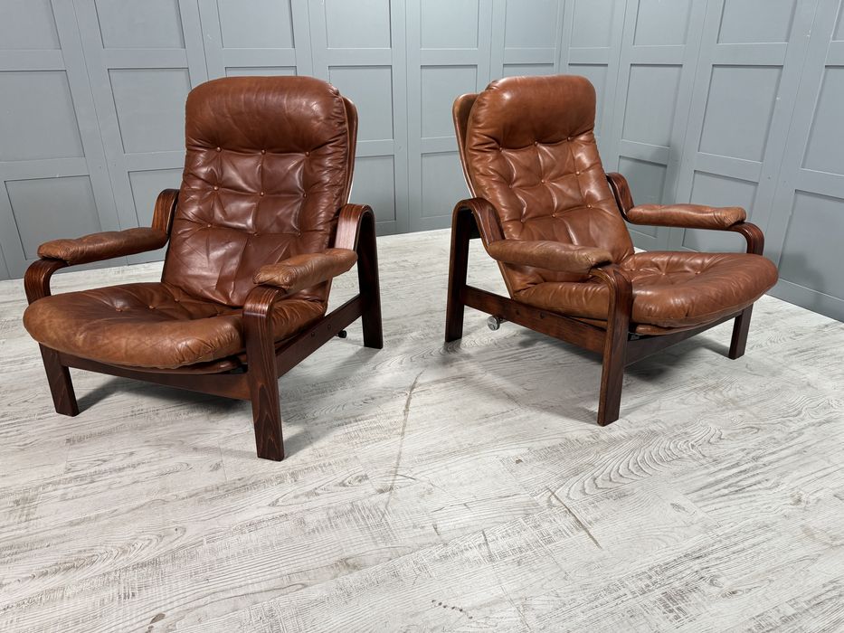 Винтидж кожени релакс кресла К102