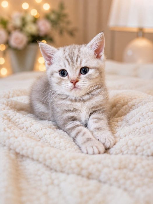 Шотландский котенок Скоттиш-страйт