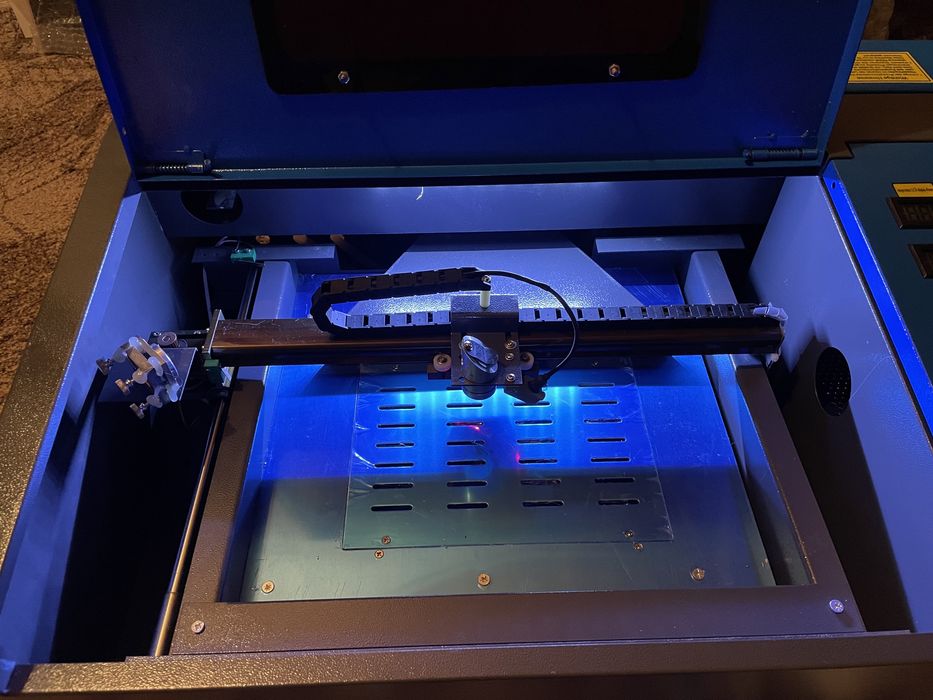 Upgraded* CO2 Лазер за гравиране и рязане Co2 laser K40 40W + Обучение