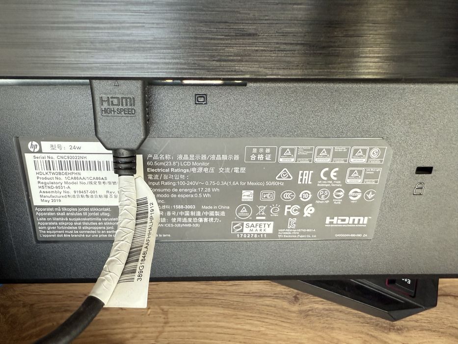 монитор hp 60hz.