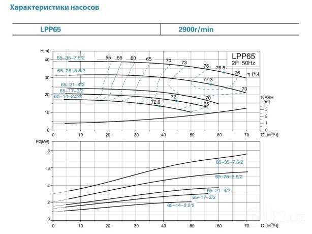 Промышленные насосы LEO, LPP65-28-5.5/2, вертикальный насос