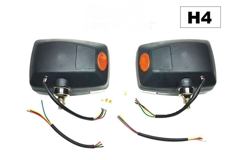 Set Far cu semnalizare utilaje dezapezire buldoexcavator tractor H4