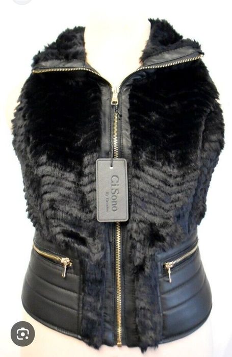 Vestă elegantă cu blăniță