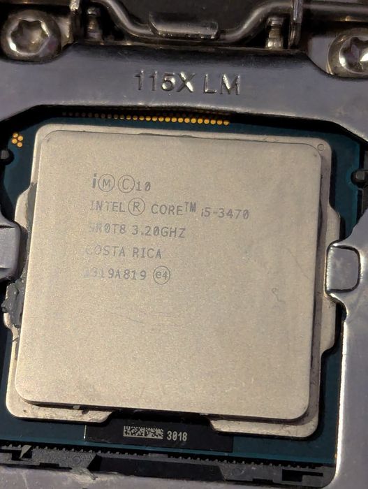 Процесор Intel i5-3470, дъно Intel  DH61CR, видео карта  Gigabyte 1050