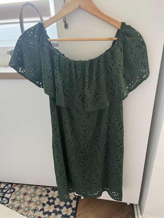 Rochie verde marimea S (merge si la gravide)