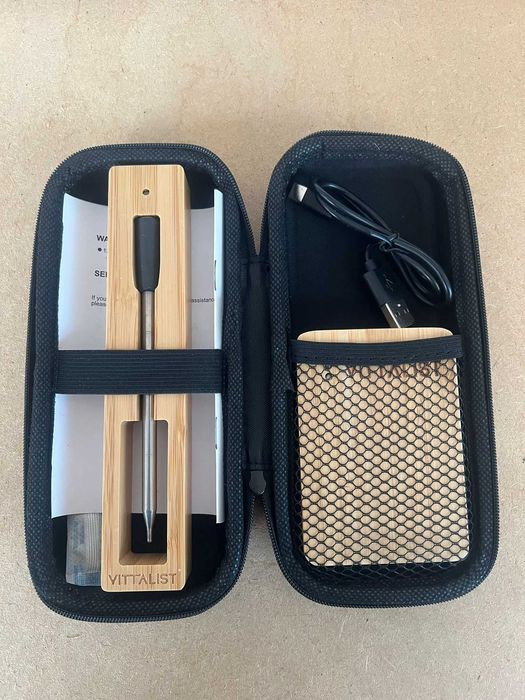 Set Termometru de Bucatarie Inteligent pentru Carne cu Aplicatie