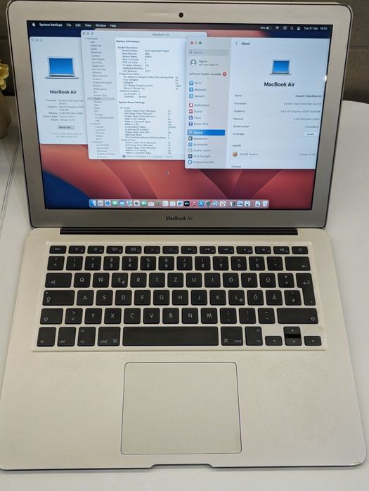 Macbook Air 2012, cu acumulator nou, 256GB