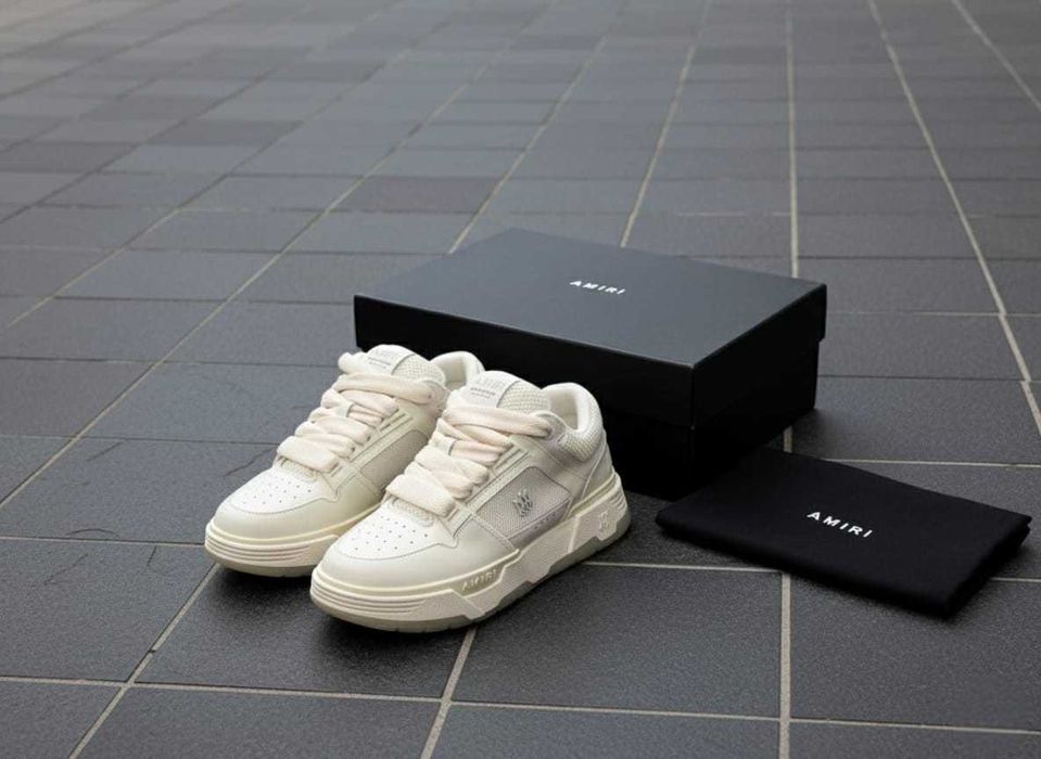 AMIRI MA 1 Alb - Piele - Full Box