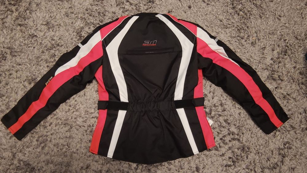 Geaca moto textil SM Lady Ana Red-White-Black marimi S, M, L, XL Noua!