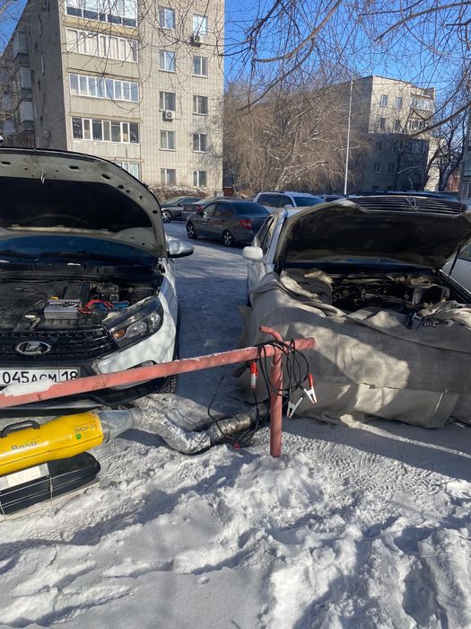 Отогрев машины круглосуточно