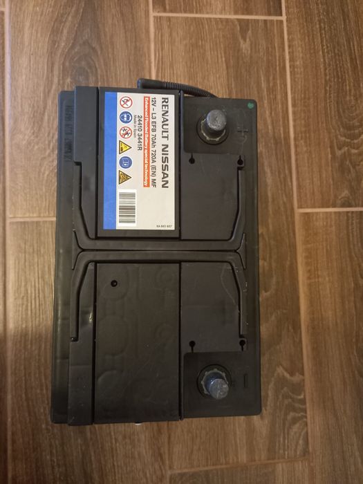 Acumulator, baterie,originala,EFB,Varta,Nissan Renault 70Ah/720A.