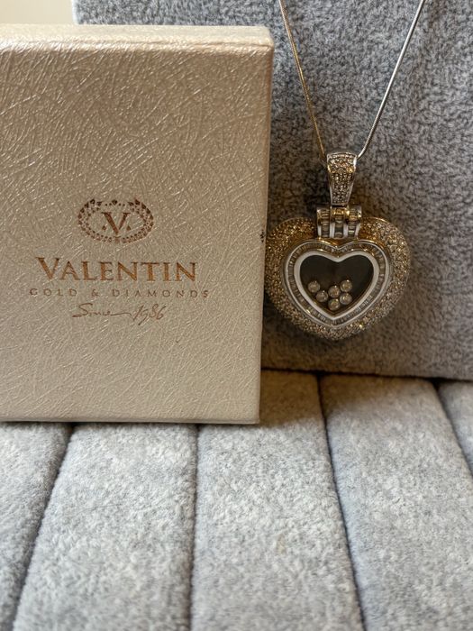 Златни 18 каратови изделия с диамнти  Сертификат