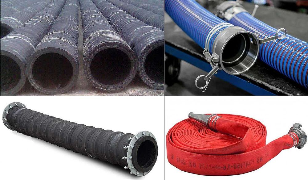 Рукава напорные, напорно-всасывающие, пожарный, шланг резиновый, РВД