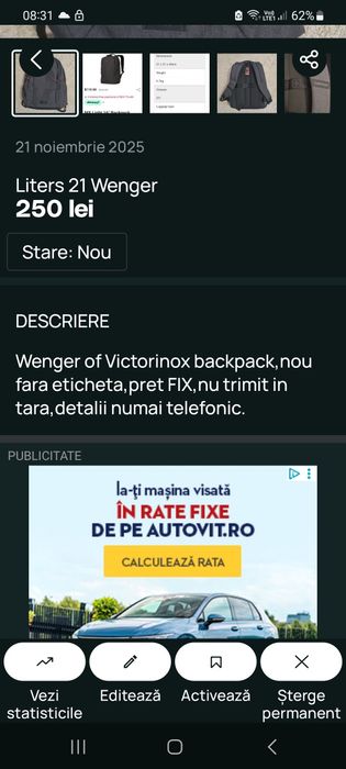 21  liters  backpack