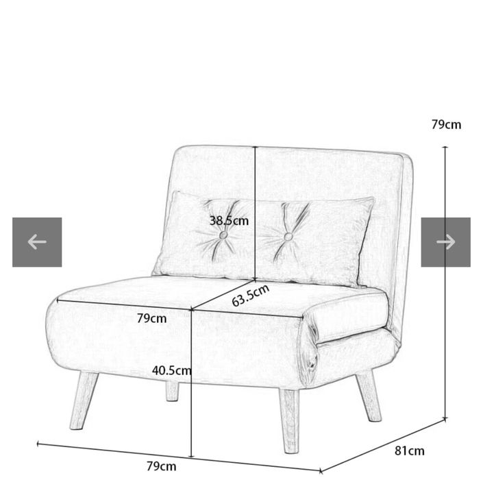 Jola Velvet Canapea extensibila cu o perna , Noua