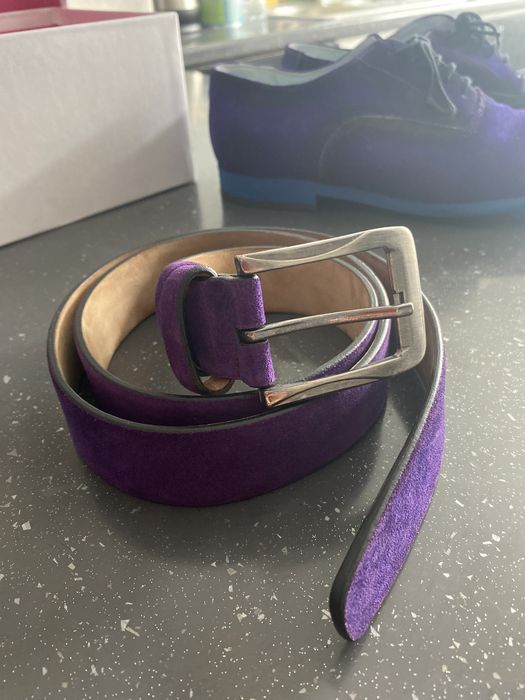 Pantofi Libitz barbati marimea 41 + curea piele mov