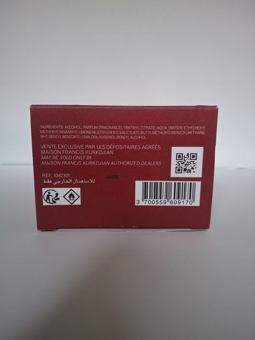 Baccarat rouge 540 200ml