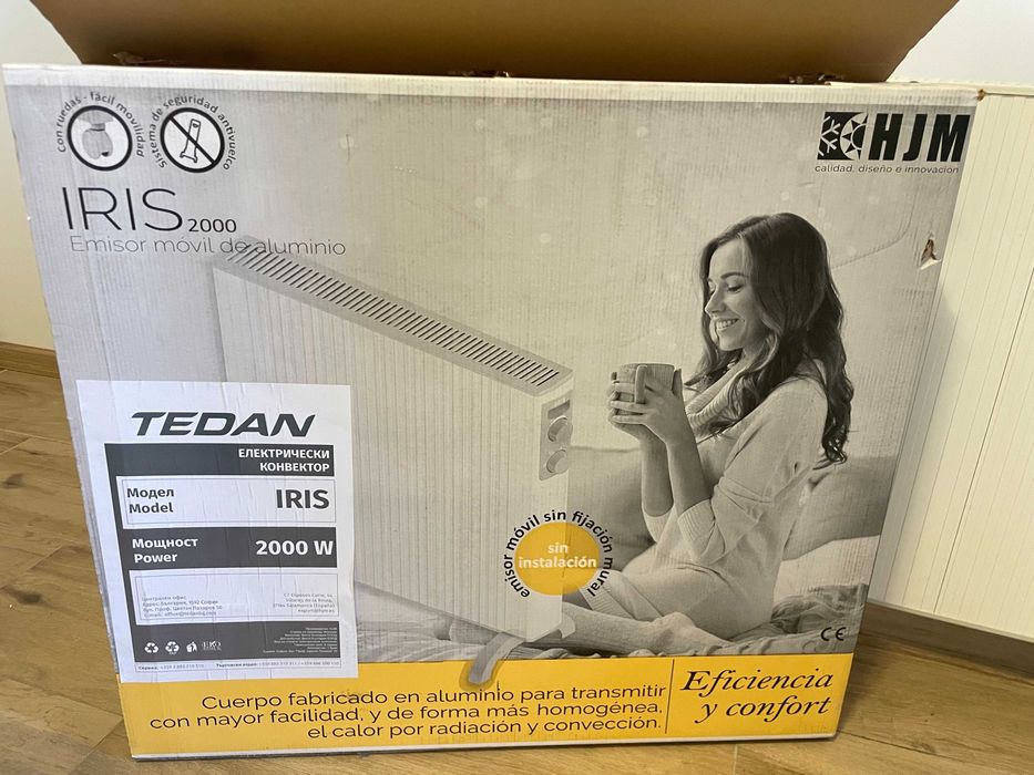 ОЩЕ В ГАРАНЦИЯ Електрически конвектор TEDAN IRIS 2000W