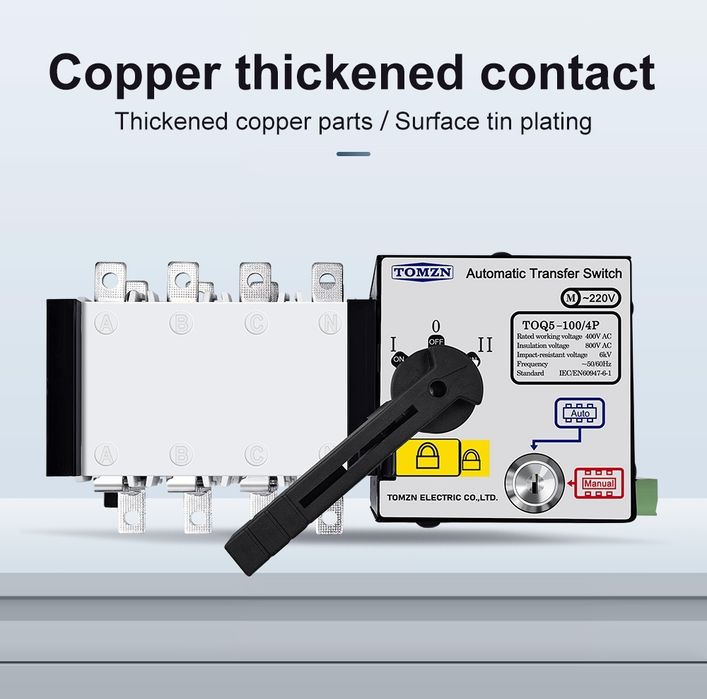 250А ATS, Ум Шалтер, Автоматично включване на резерва